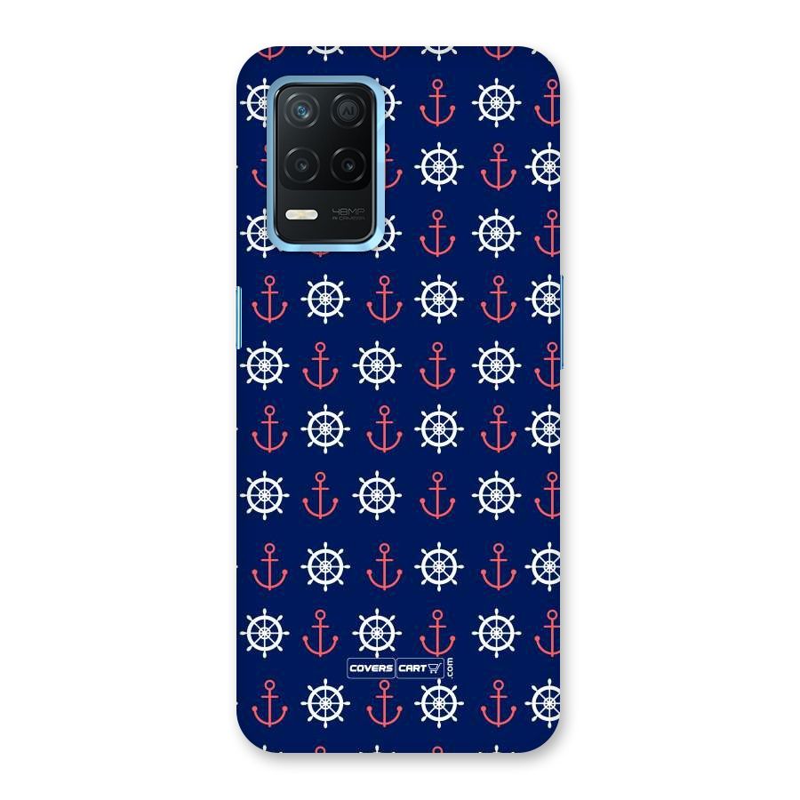 Anchor Pattern Blue Back Case for Realme 8s 5G