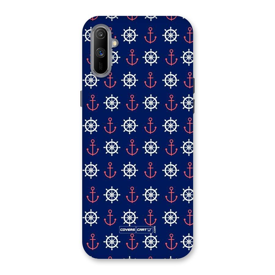 Anchor Pattern Blue Back Case for Realme C3