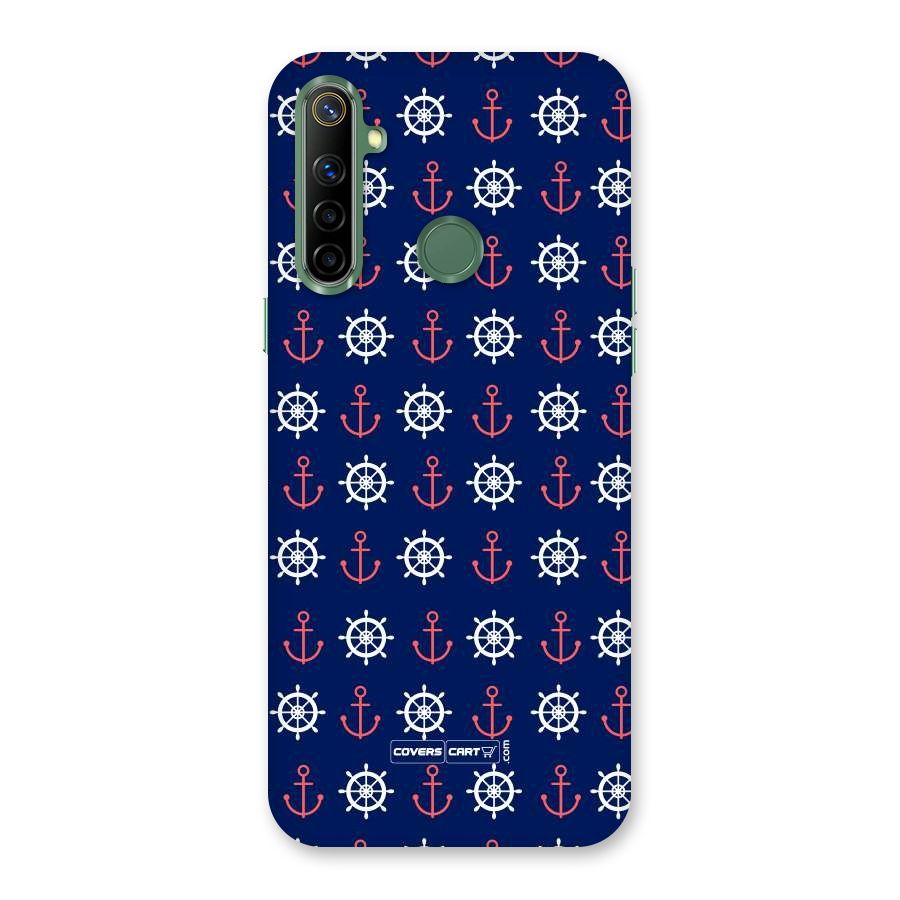 Anchor Pattern Blue Back Case for Realme Narzo 10