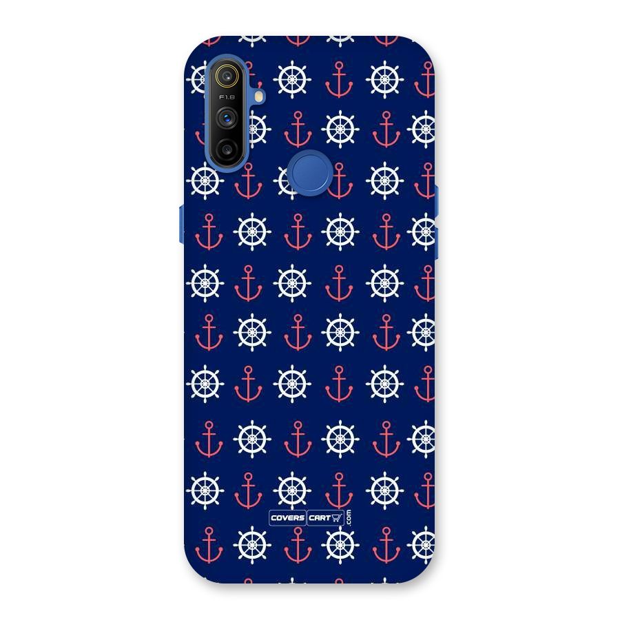 Anchor Pattern Blue Back Case for Realme Narzo 10A
