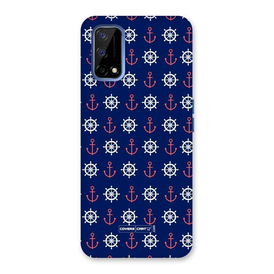 Anchor Pattern Blue Back Case for Realme Narzo 30 Pro