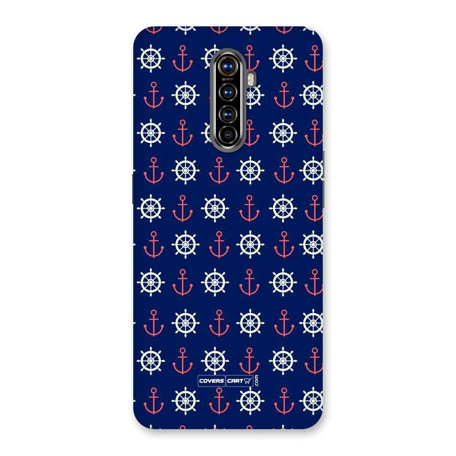 Anchor Pattern Blue Back Case for Realme X2 Pro