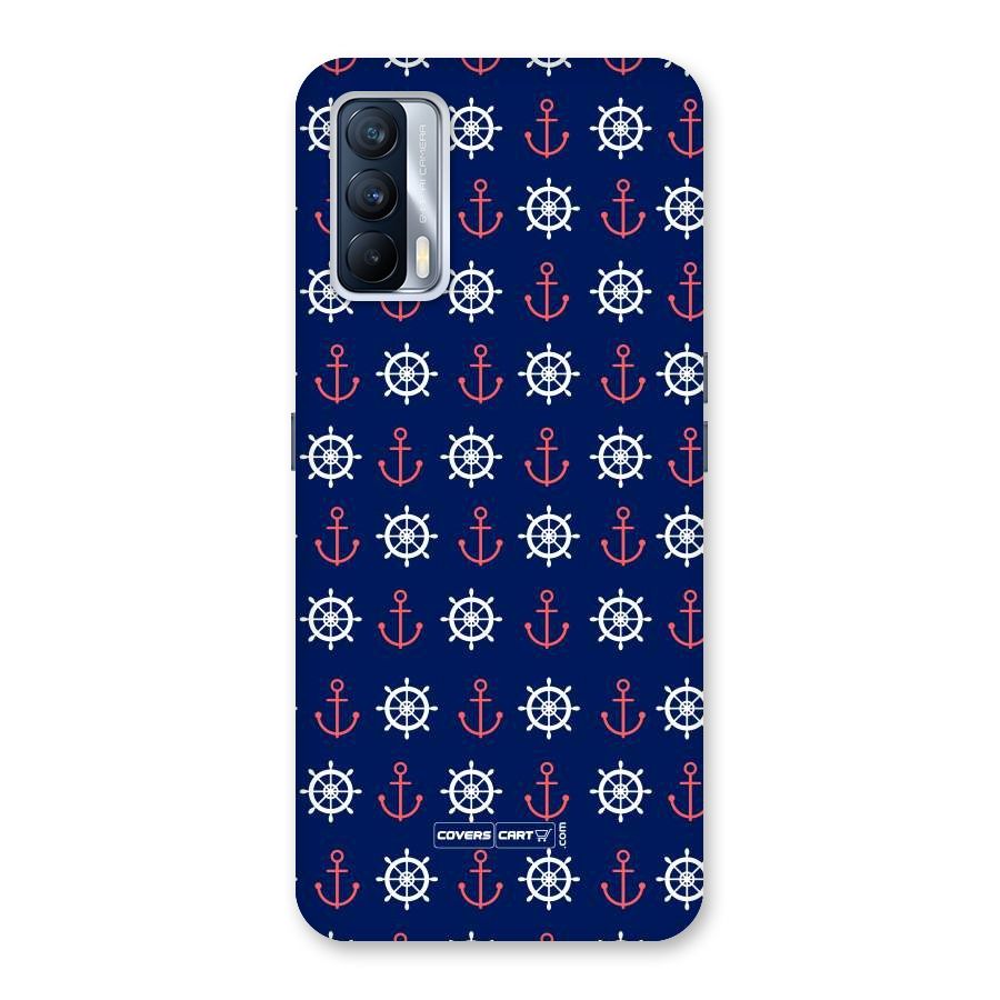 Anchor Pattern Blue Back Case for Realme X7