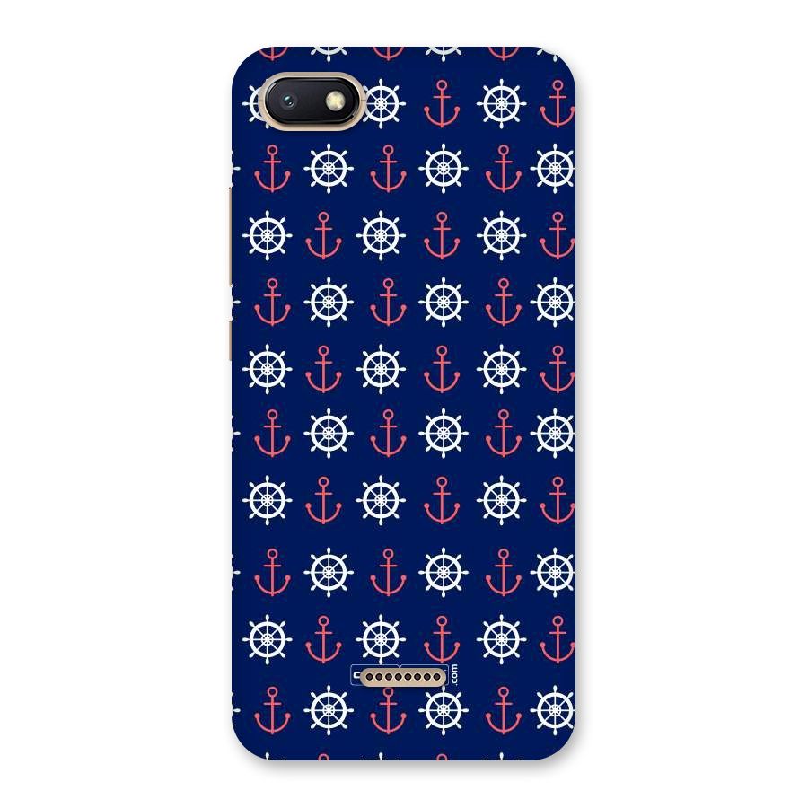 Anchor Pattern Blue Back Case for Redmi 6A