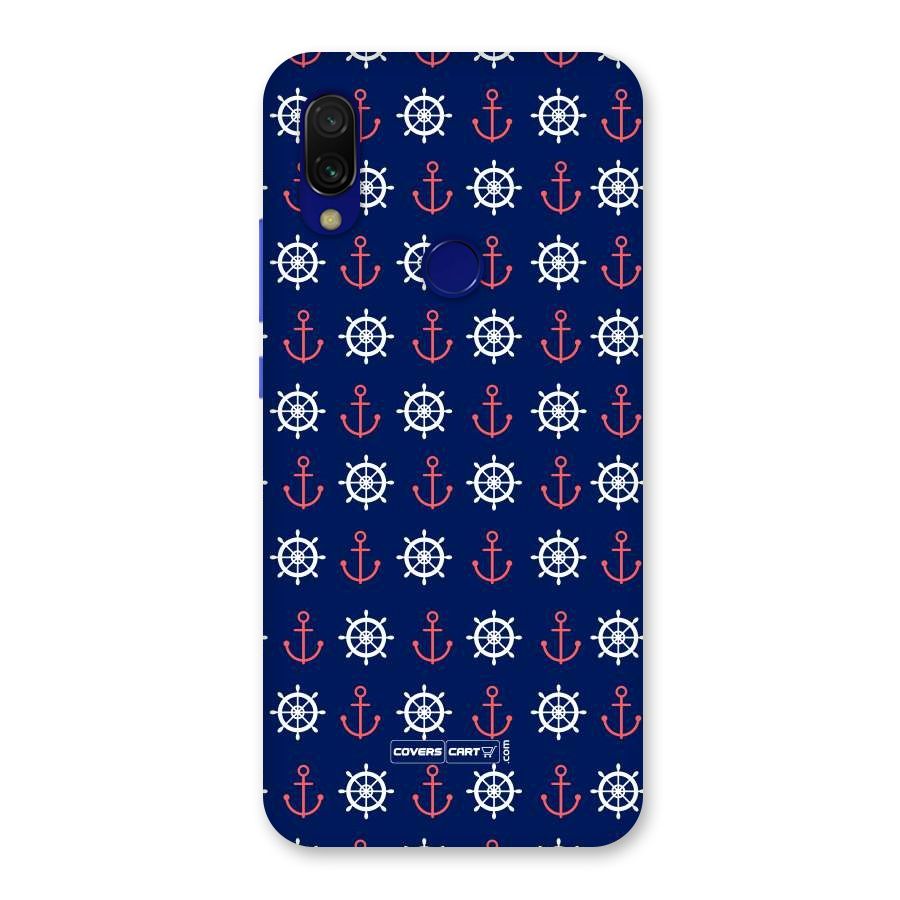 Anchor Pattern Blue Back Case for Redmi 7