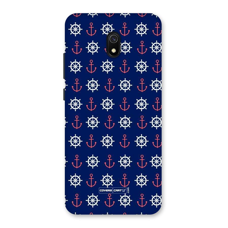 Anchor Pattern Blue Back Case for Redmi 8A