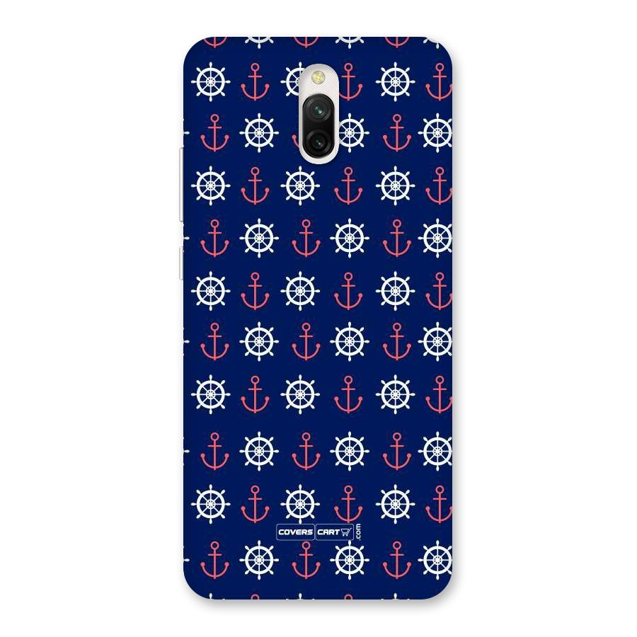 Anchor Pattern Blue Back Case for Redmi 8A Dual