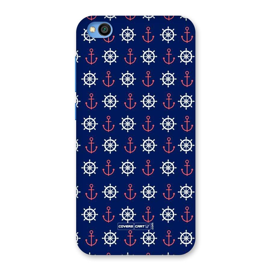 Anchor Pattern Blue Back Case for Redmi Go