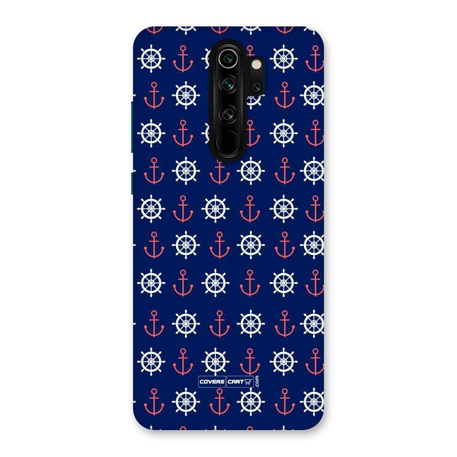 Anchor Pattern Blue Back Case for Redmi Note 8 Pro