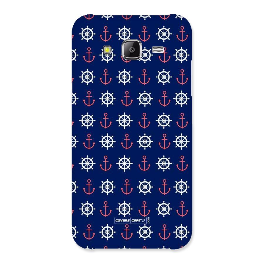 Anchor Pattern Blue Back Case for Samsung Galaxy J2 Prime