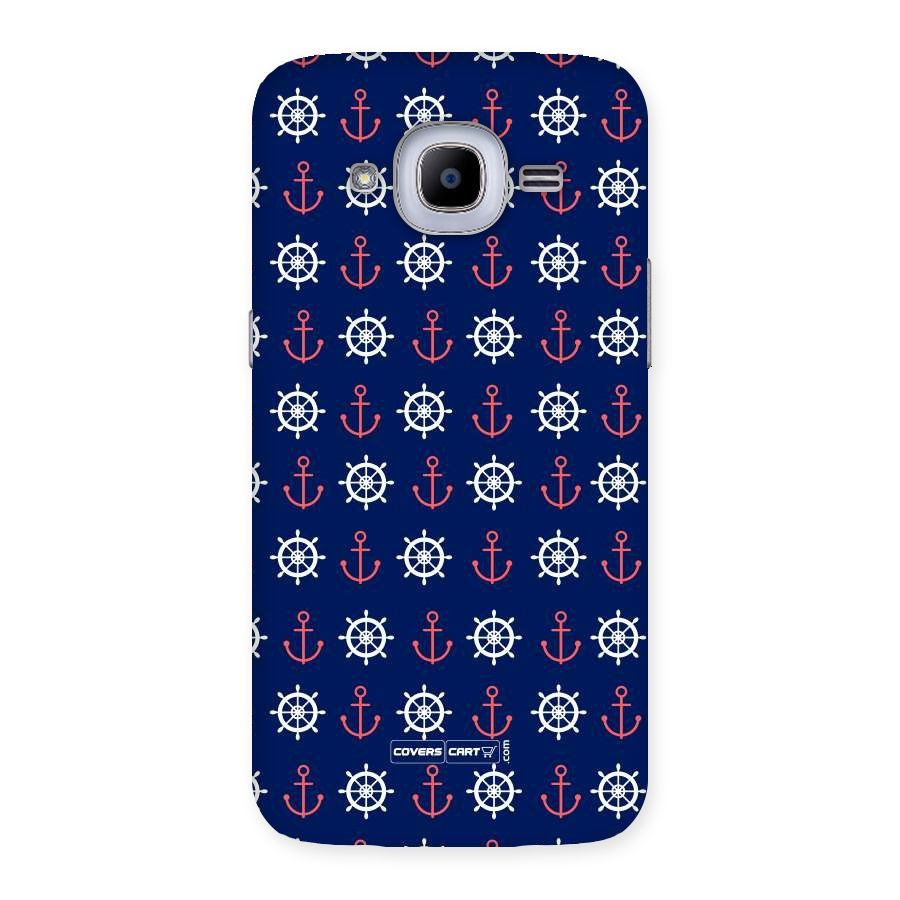 Anchor Pattern Blue Back Case for Samsung Galaxy J2 Pro