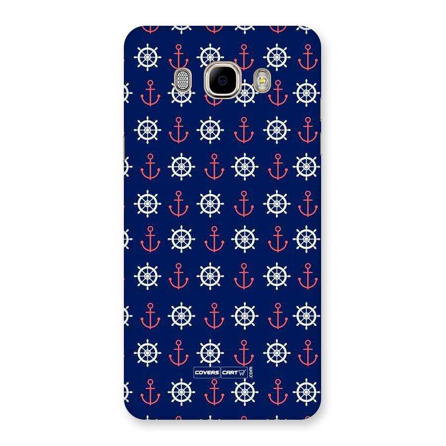 Anchor Pattern Blue Back Case for Samsung Galaxy J7 2016