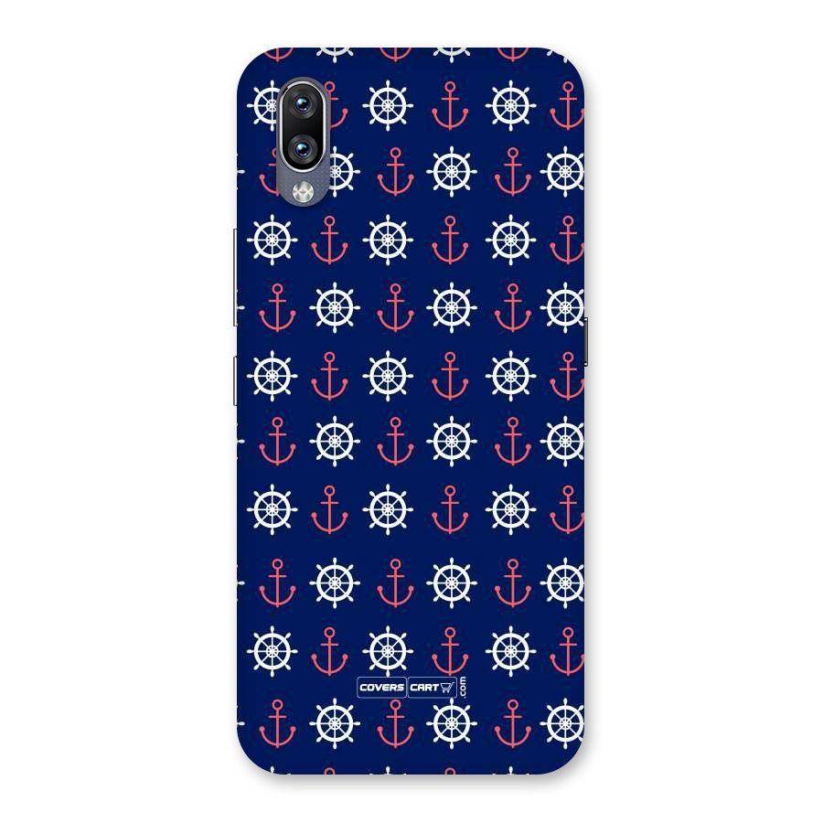 Anchor Pattern Blue Back Case for Vivo NEX