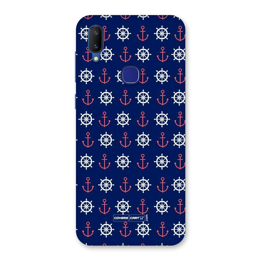 Anchor Pattern Blue Back Case for Vivo V11