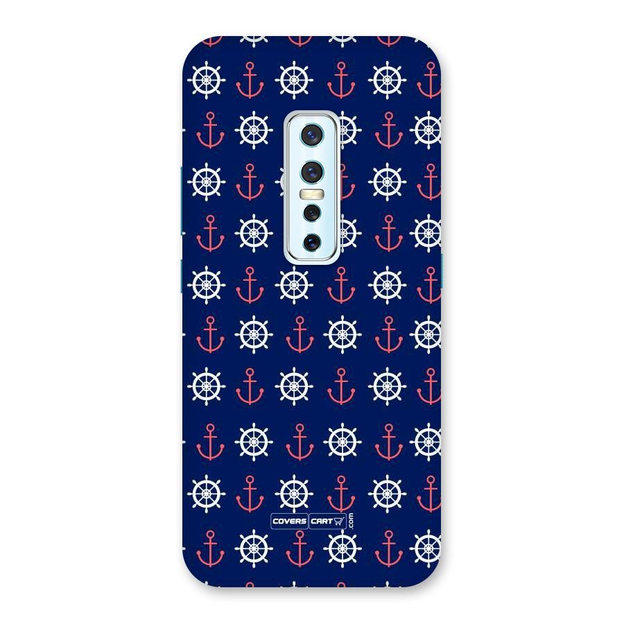 Anchor Pattern Blue Back Case for Vivo V17 Pro