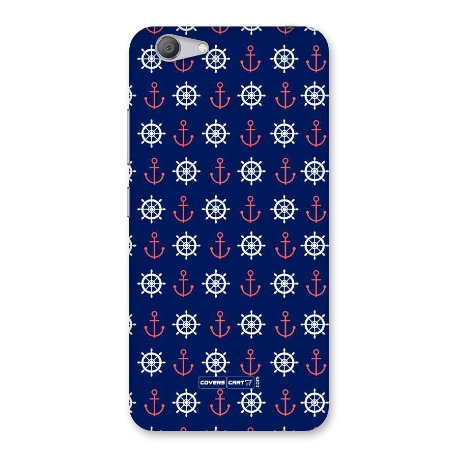 Anchor Pattern Blue Back Case for Vivo Y53