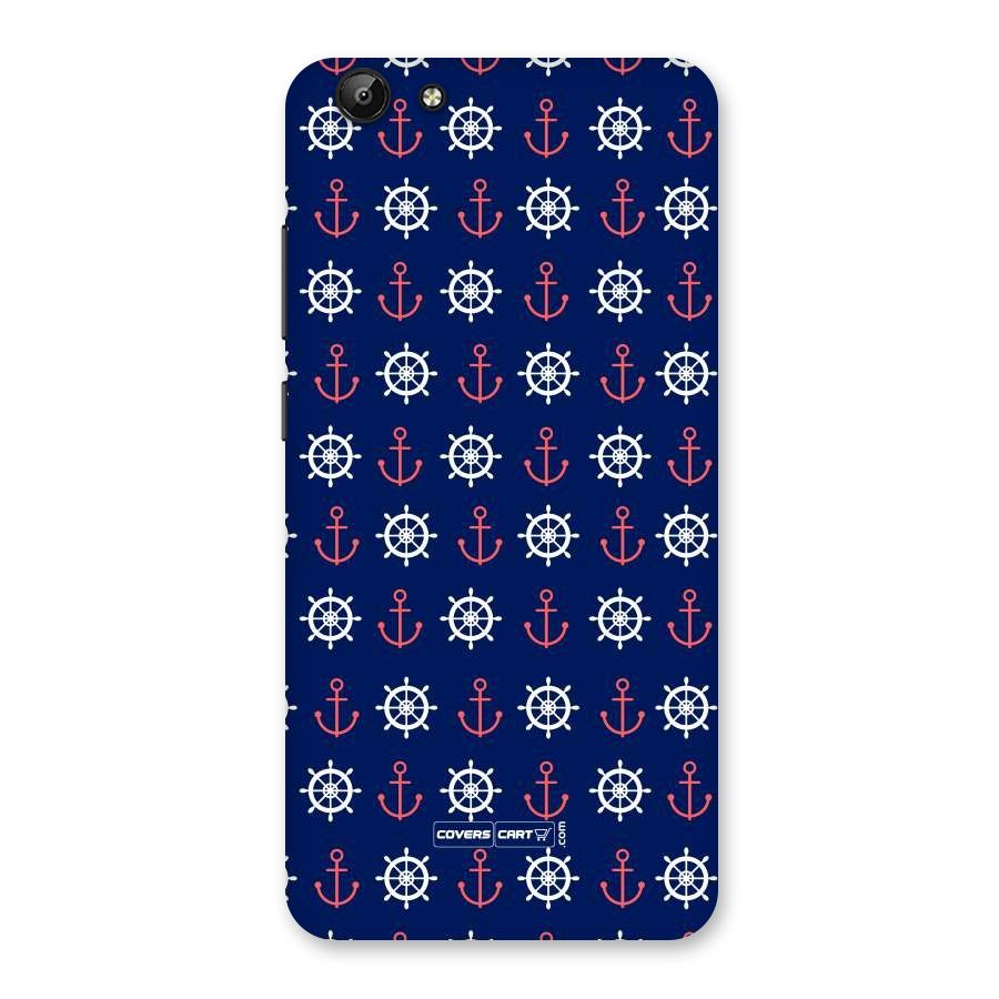 Anchor Pattern Blue Back Case for Vivo Y69