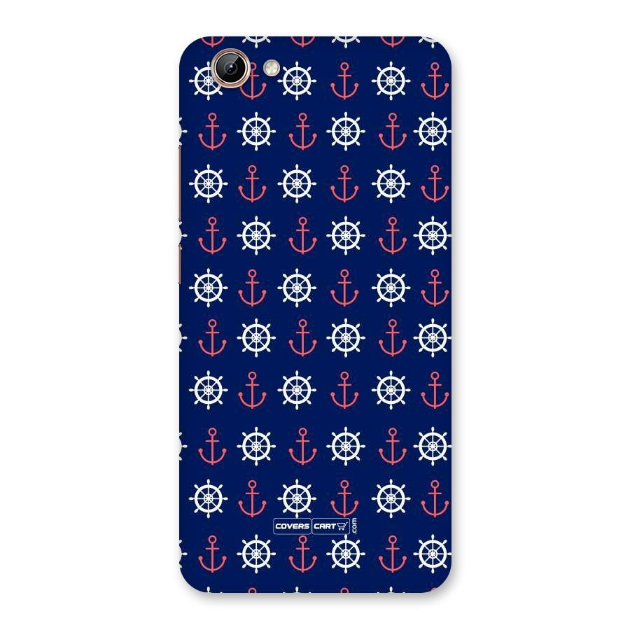 Anchor Pattern Blue Back Case for Vivo Y71