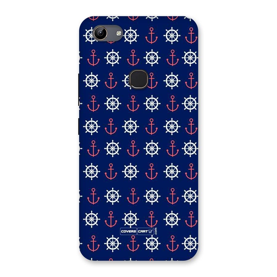 Anchor Pattern Blue Back Case for Vivo Y81