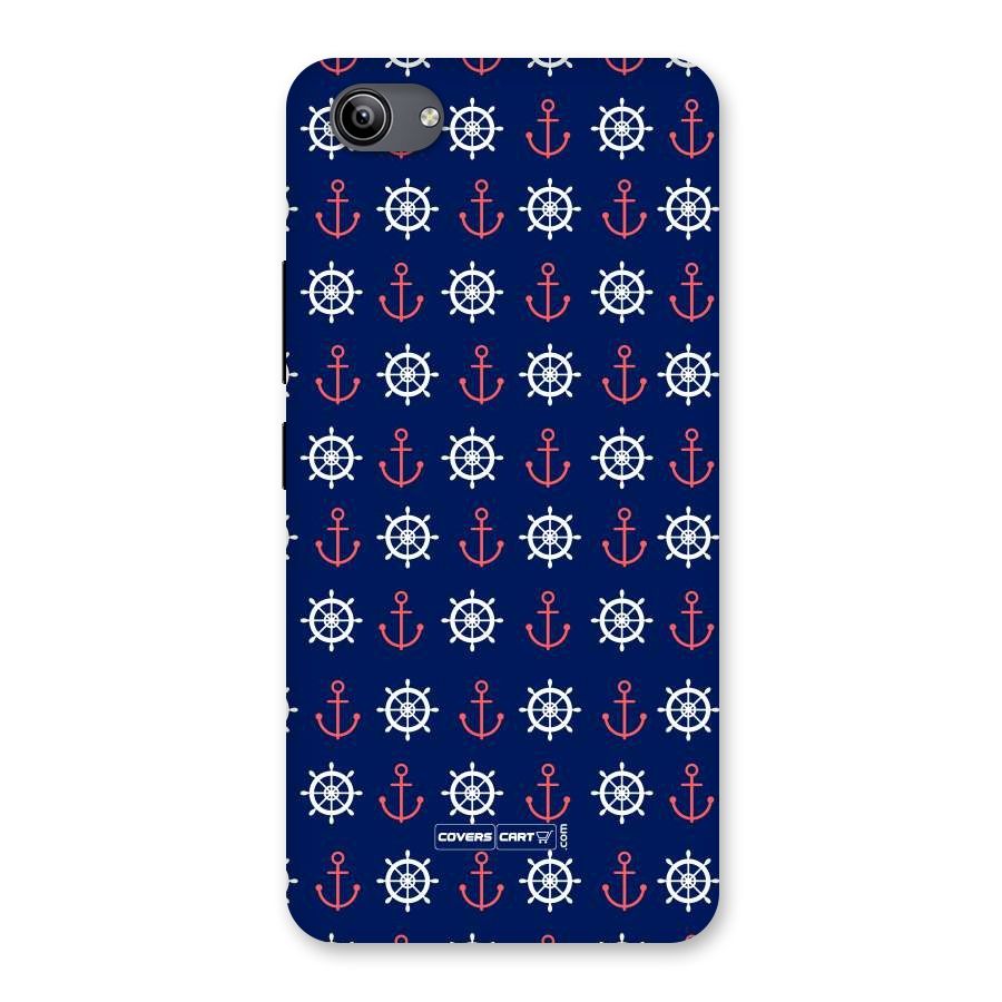 Anchor Pattern Blue Back Case for Vivo Y81i