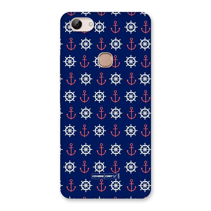 Anchor Pattern Blue Back Case for Vivo Y83