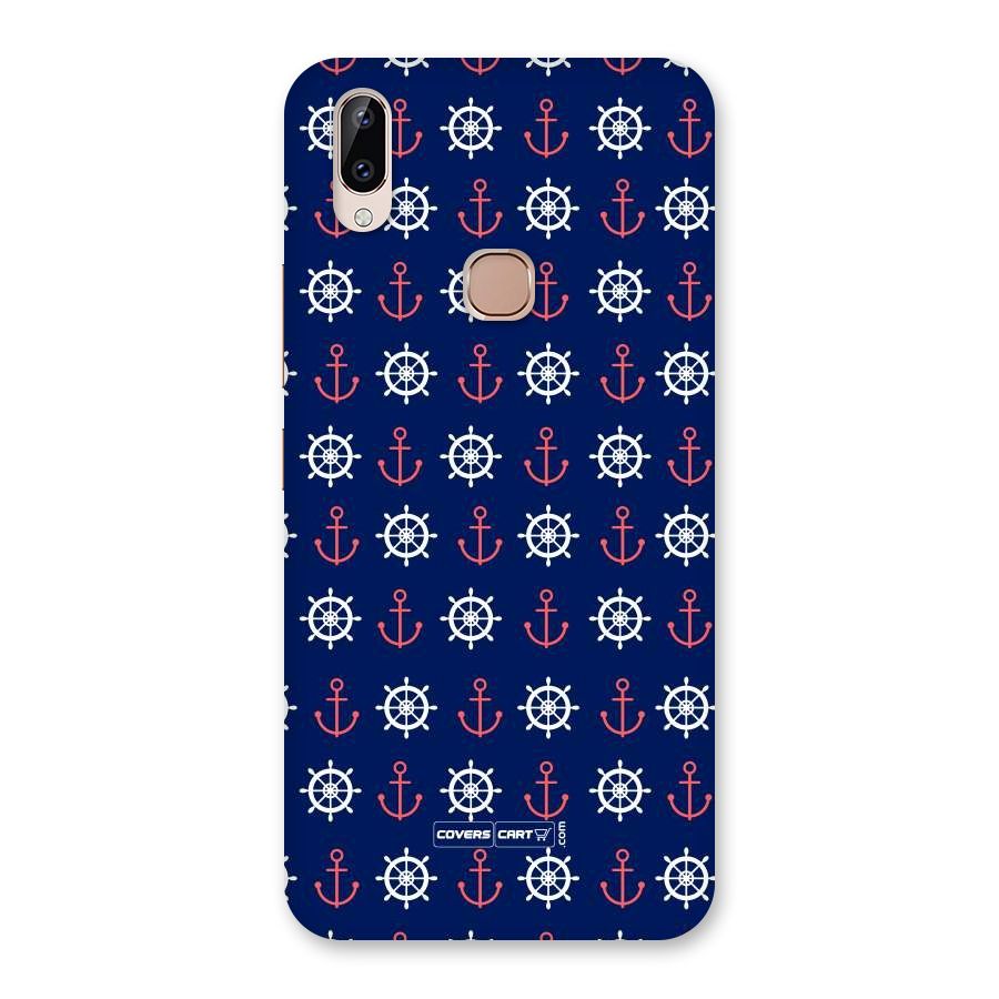 Anchor Pattern Blue Back Case for Vivo Y83 Pro