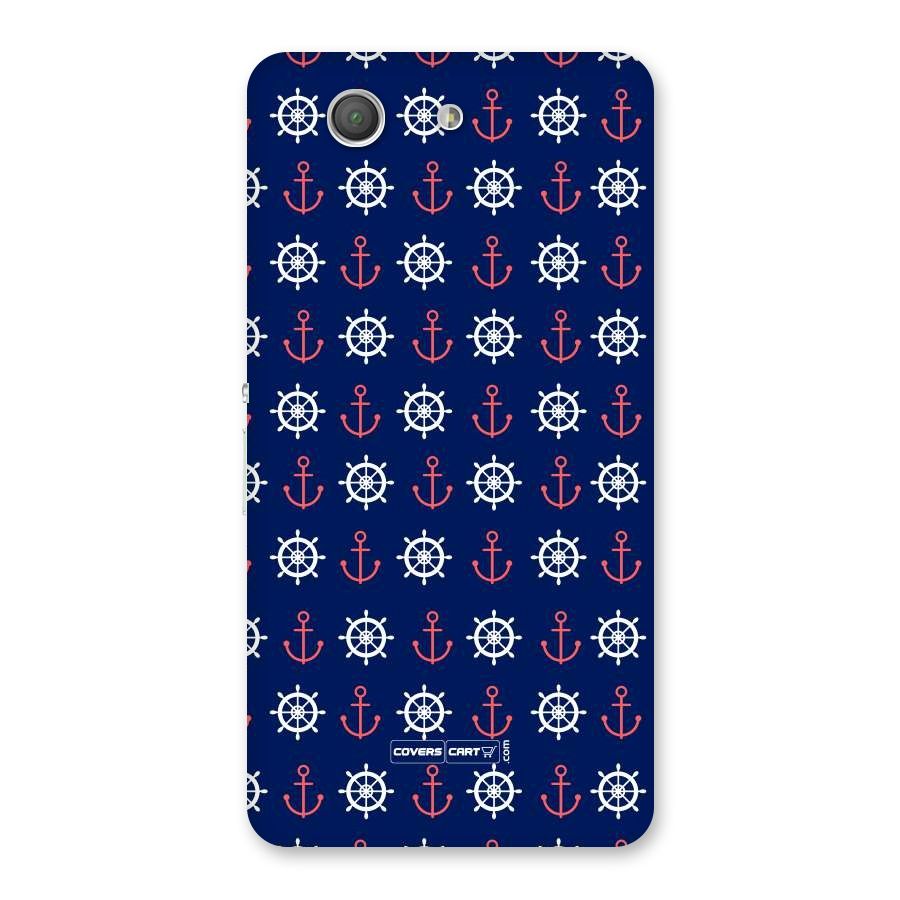 Anchor Pattern Blue Back Case for Xperia Z3 Compact