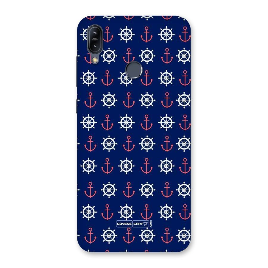 Anchor Pattern Blue Back Case for Zenfone Max M2