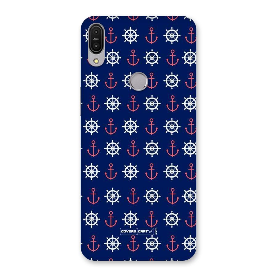 Anchor Pattern Blue Back Case for Zenfone Max Pro M1