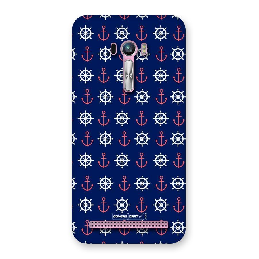 Anchor Pattern Blue Back Case for Zenfone Selfie