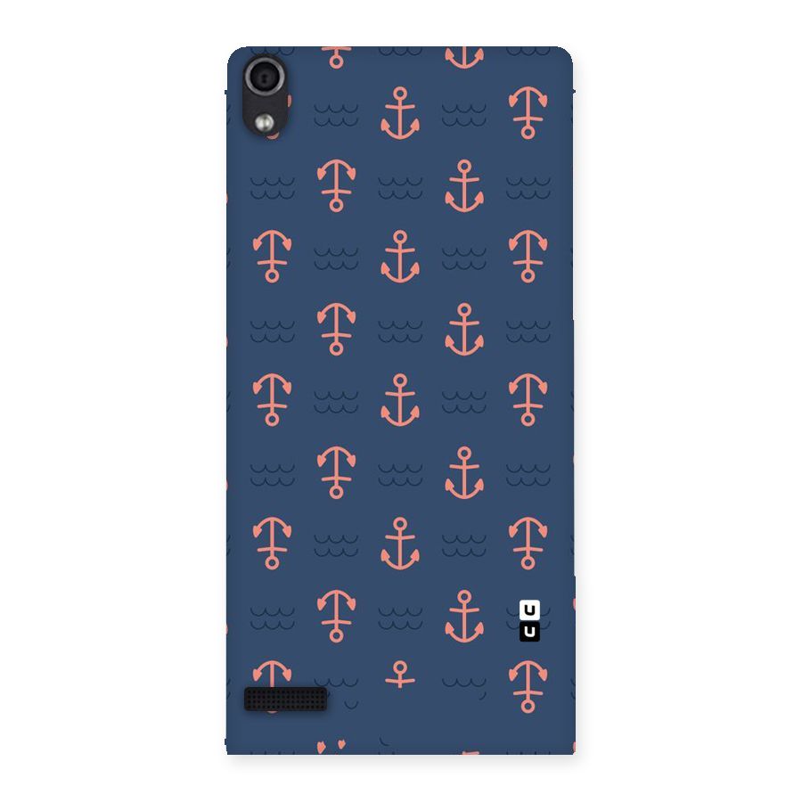 Anchor Sea Blue Back Case for Ascend P6