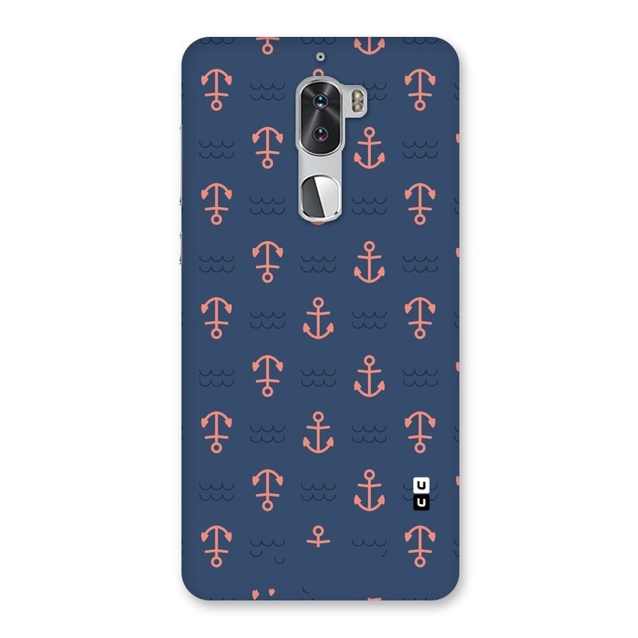 Anchor Sea Blue Back Case for Coolpad Cool 1