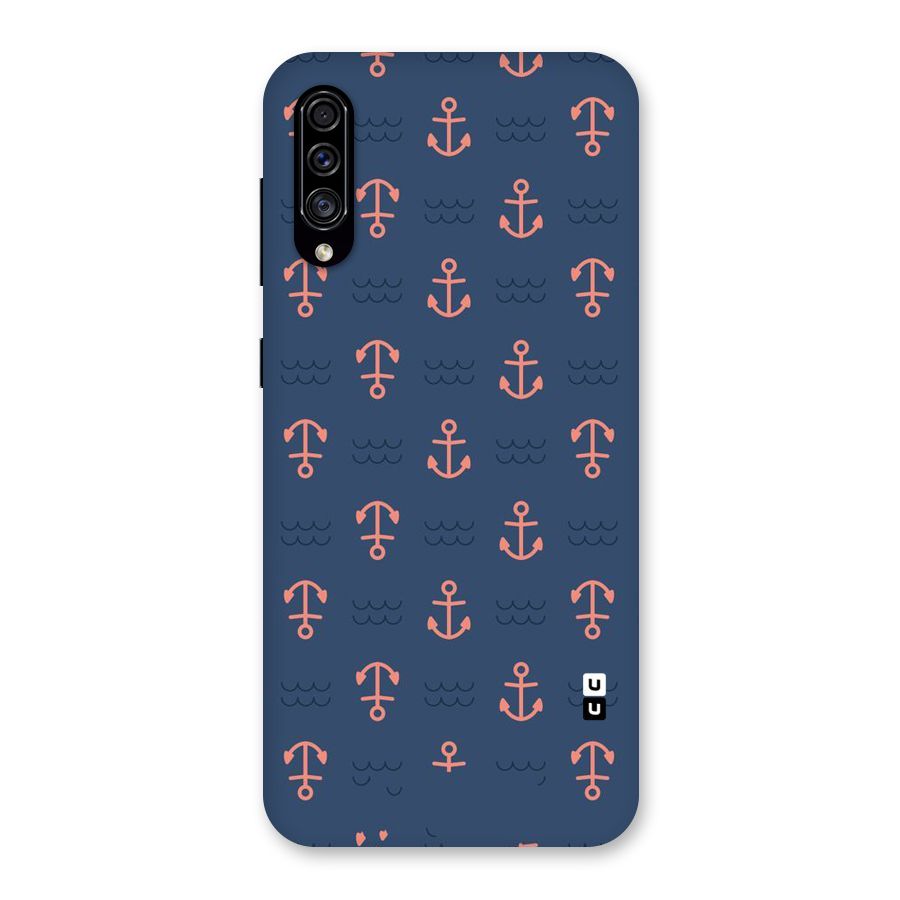 Anchor Sea Blue Back Case for Galaxy A30s
