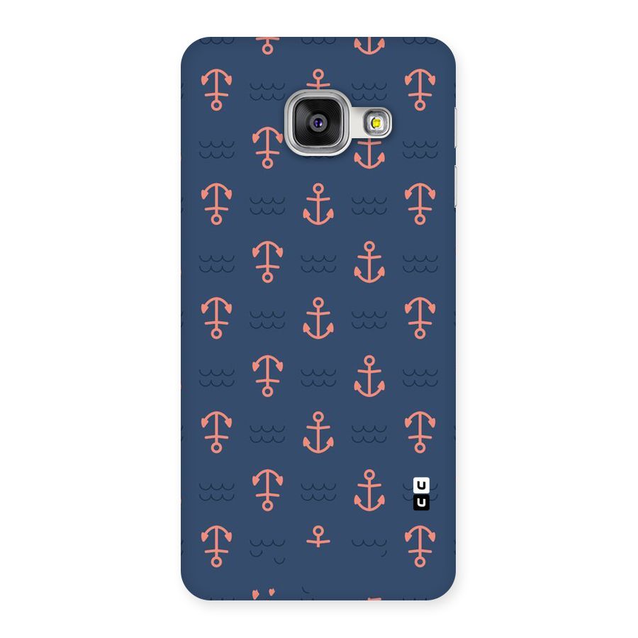Anchor Sea Blue Back Case for Galaxy A3 2016