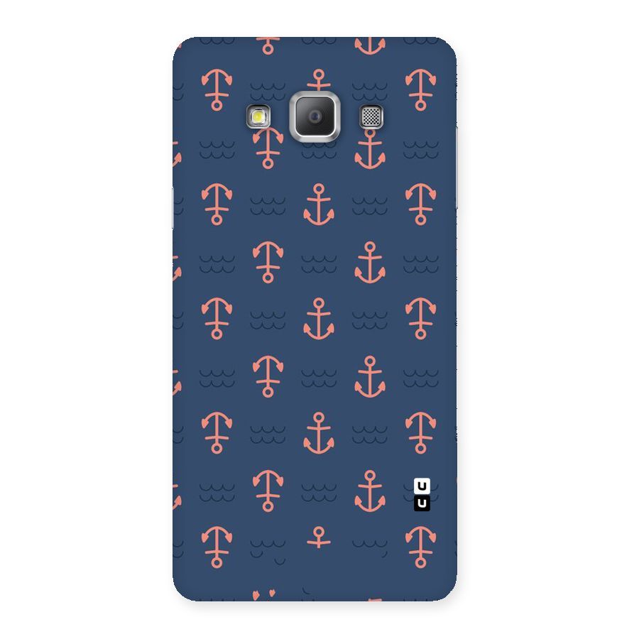 Anchor Sea Blue Back Case for Galaxy A7