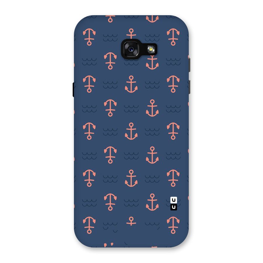 Anchor Sea Blue Back Case for Galaxy A7 (2017)