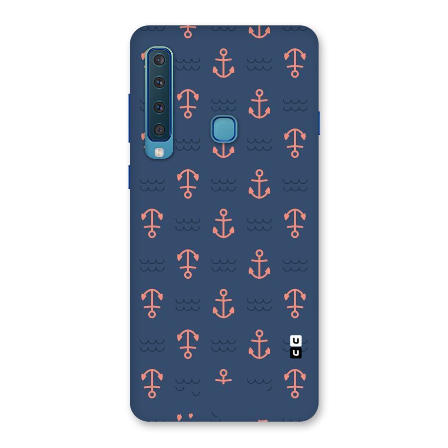 Anchor Sea Blue Back Case for Galaxy A9 (2018)
