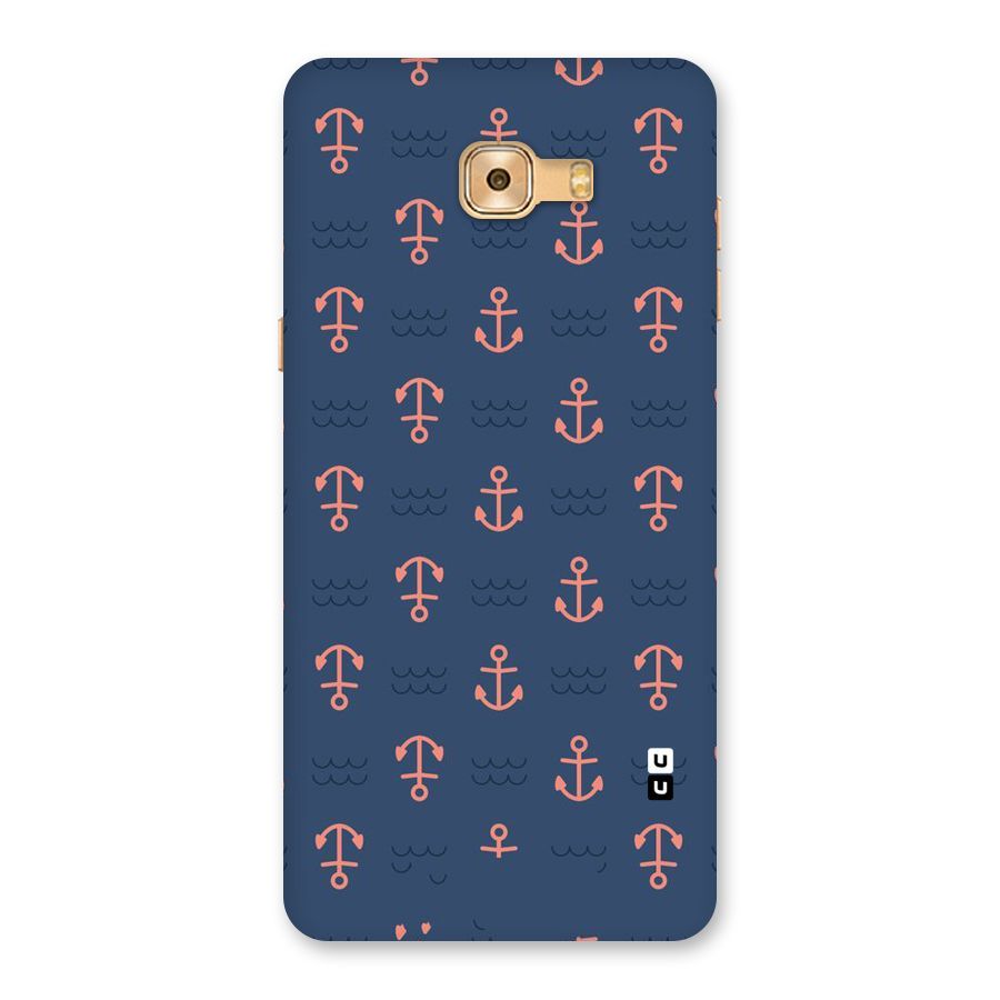 Anchor Sea Blue Back Case for Galaxy C9 Pro