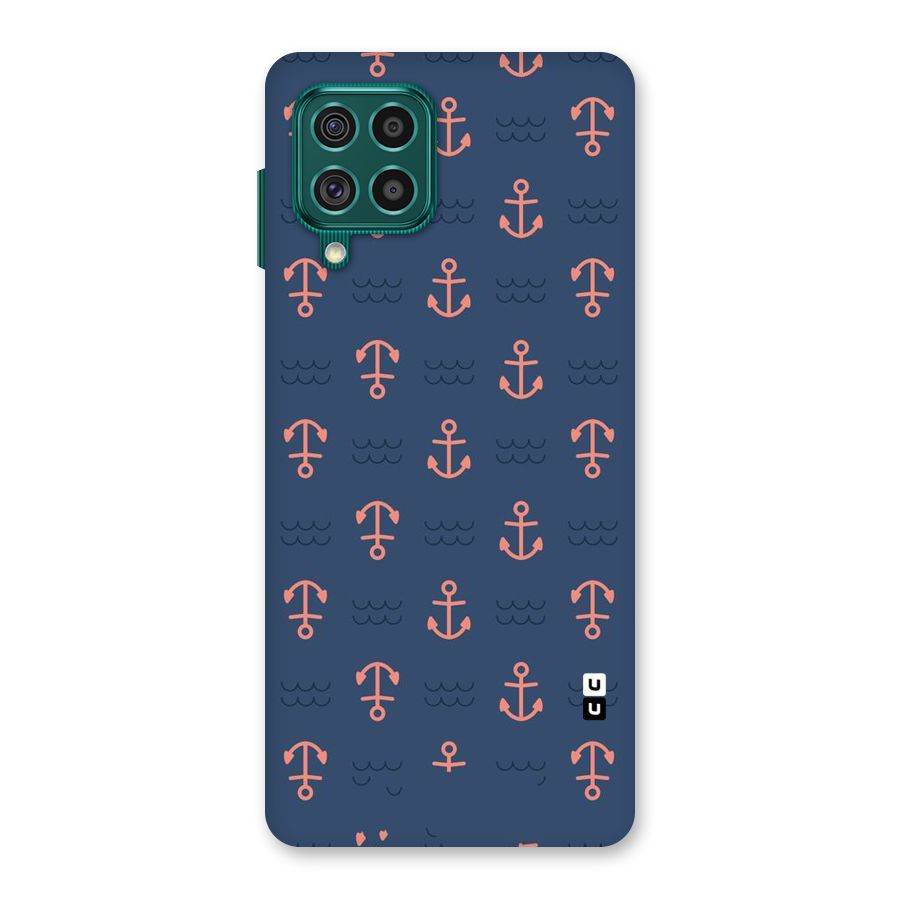 Anchor Sea Blue Back Case for Galaxy F62