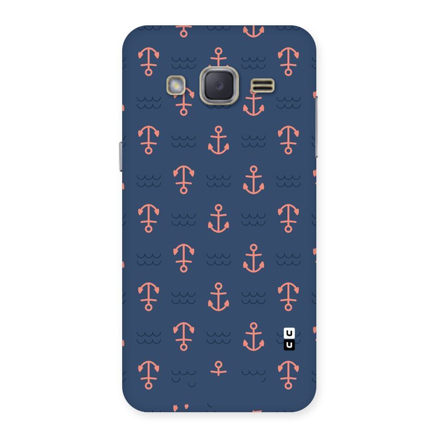 Anchor Sea Blue Back Case for Galaxy J2