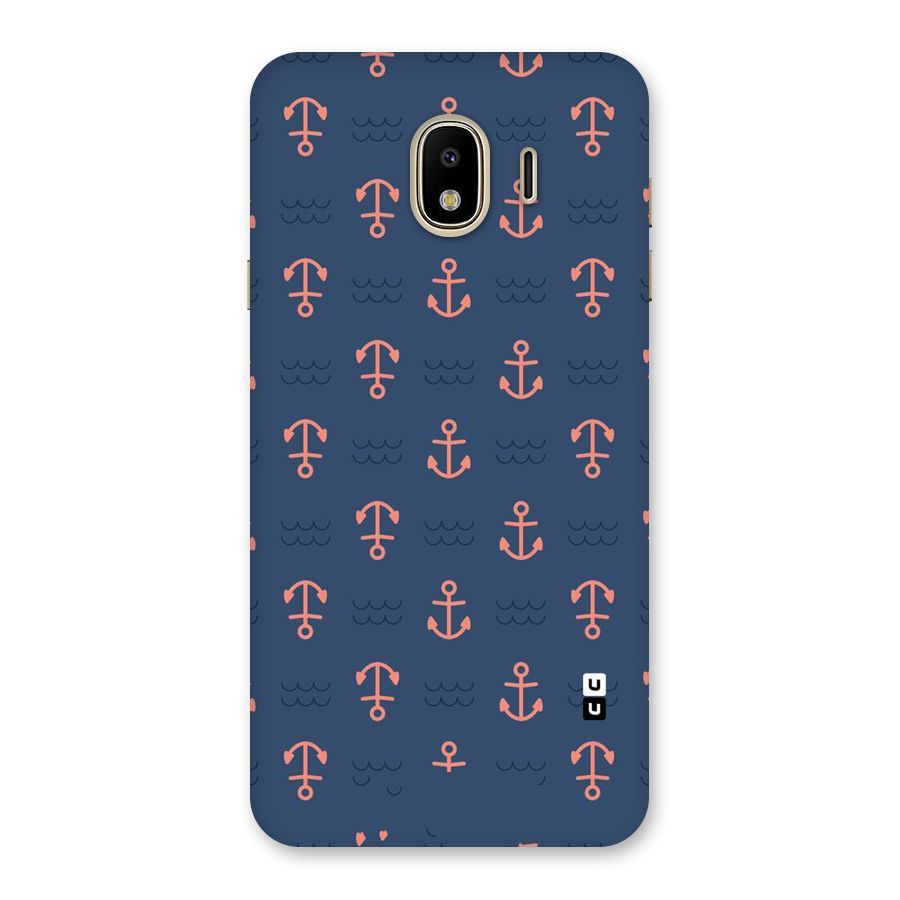Anchor Sea Blue Back Case for Galaxy J4
