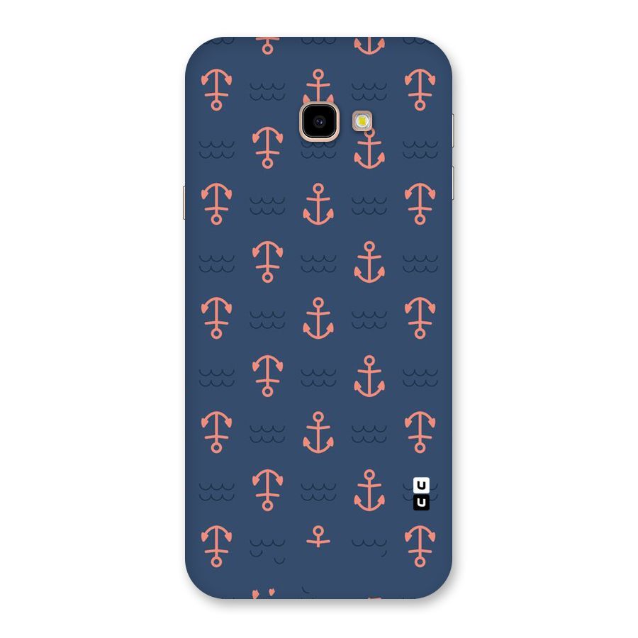 Anchor Sea Blue Back Case for Galaxy J4 Plus