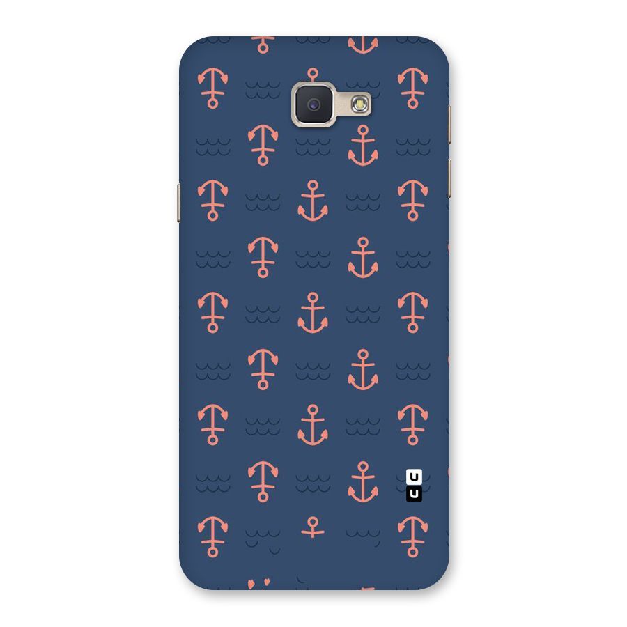Anchor Sea Blue Back Case for Galaxy J5 Prime