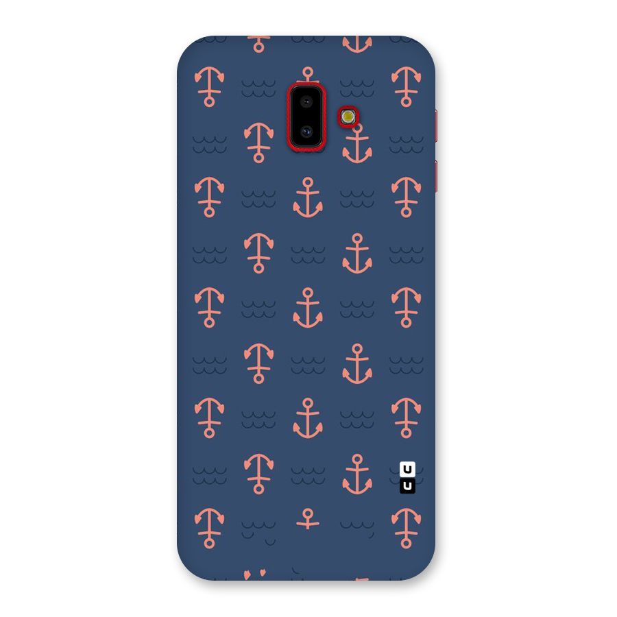 Anchor Sea Blue Back Case for Galaxy J6 Plus
