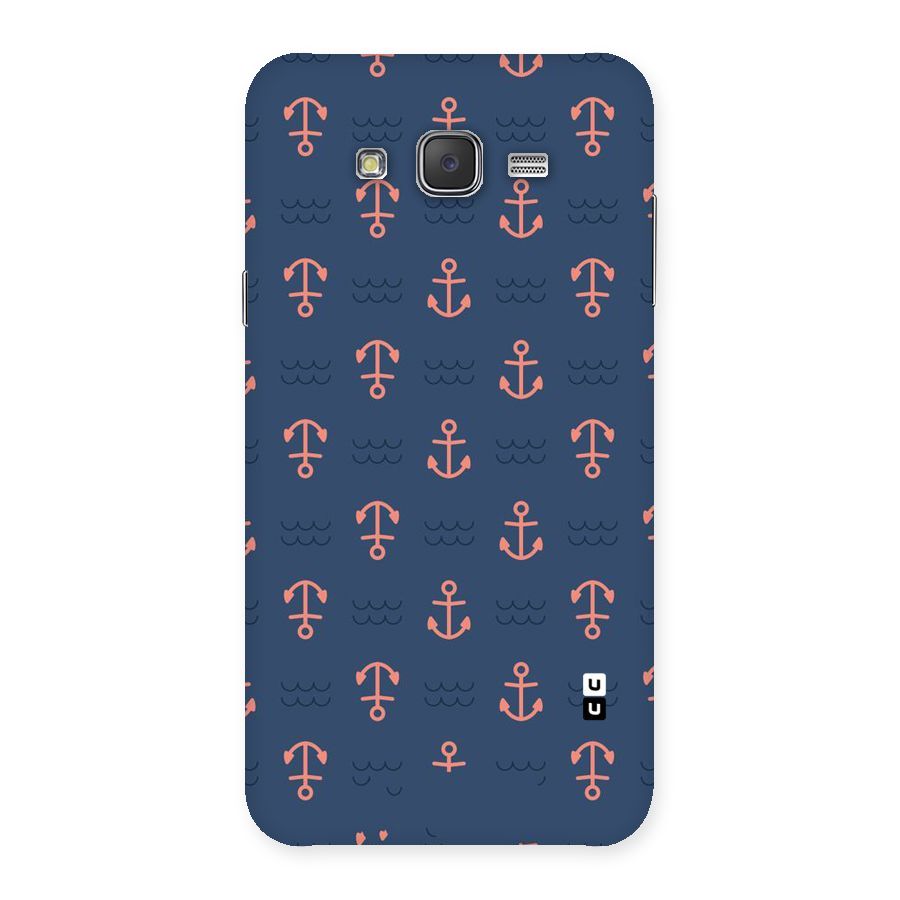 Anchor Sea Blue Back Case for Galaxy J7