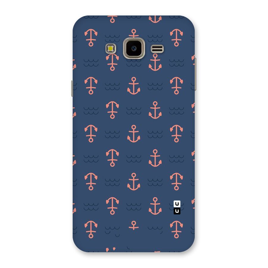 Anchor Sea Blue Back Case for Galaxy J7 Nxt