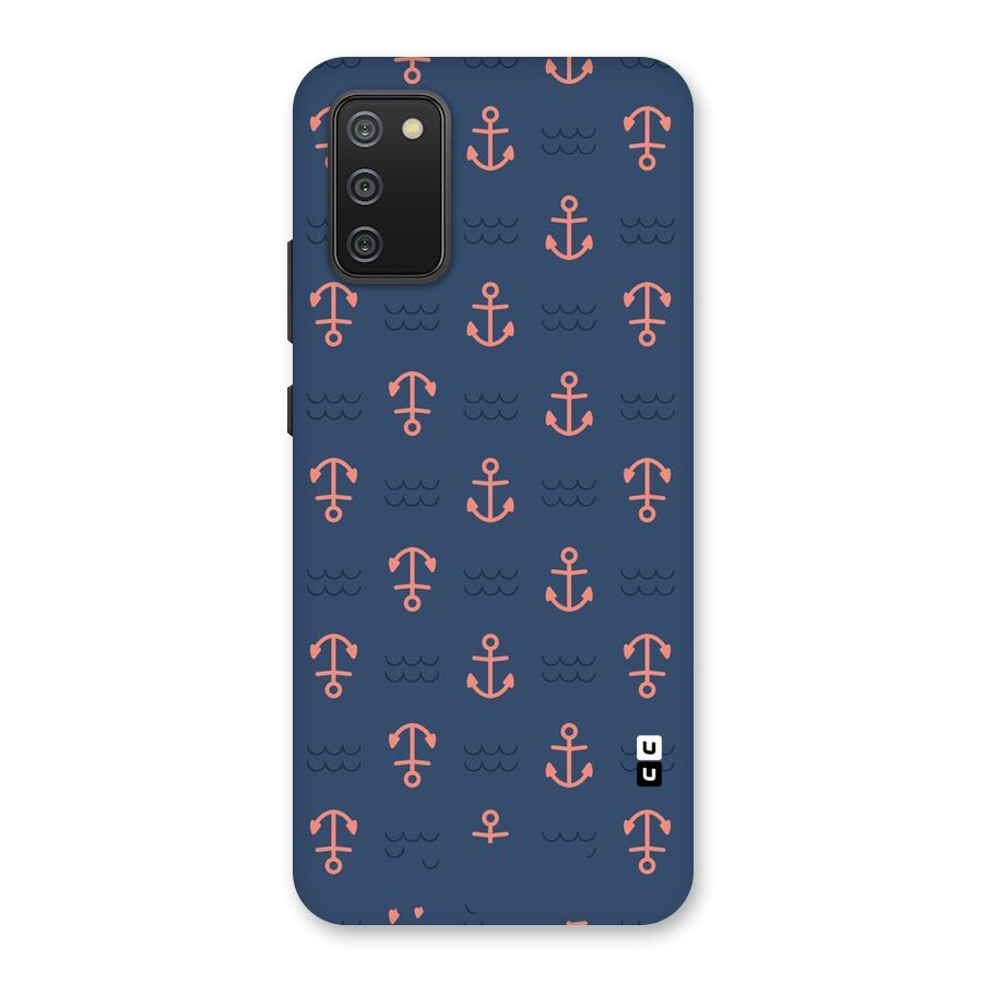 Anchor Sea Blue Back Case for Galaxy M02s