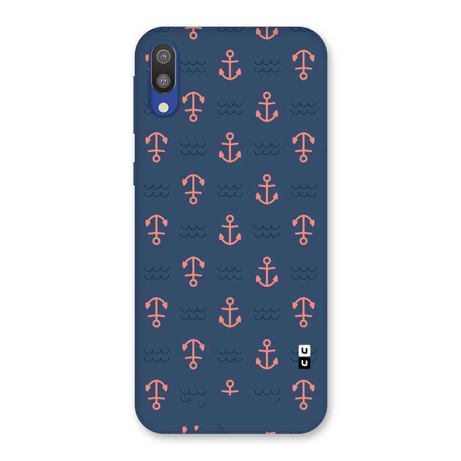 Anchor Sea Blue Back Case for Galaxy M10