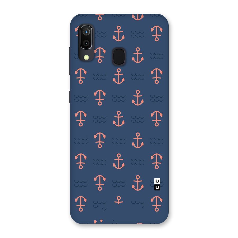 Anchor Sea Blue Back Case for Galaxy M10s