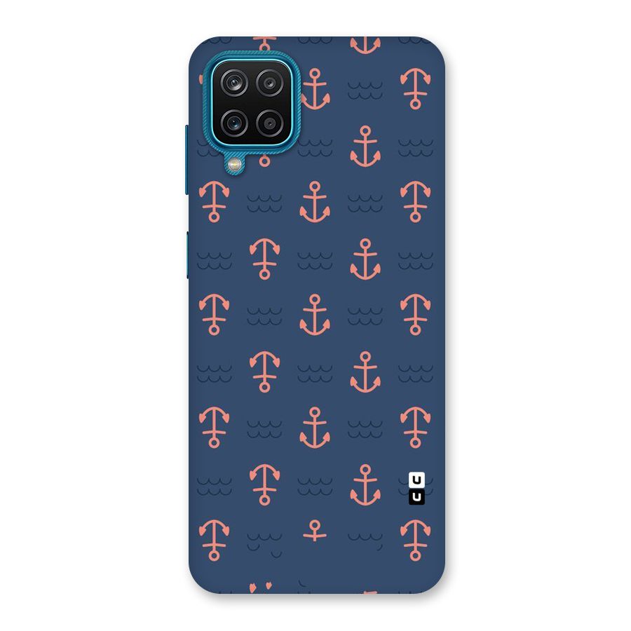 Anchor Sea Blue Back Case for Galaxy M12